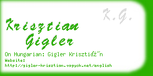 krisztian gigler business card